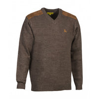 Verney-Carron Brown V-Neck Fox Jumper