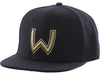 Westin Viking Helmet Baseball Cap Black with Gold W Westin Logo