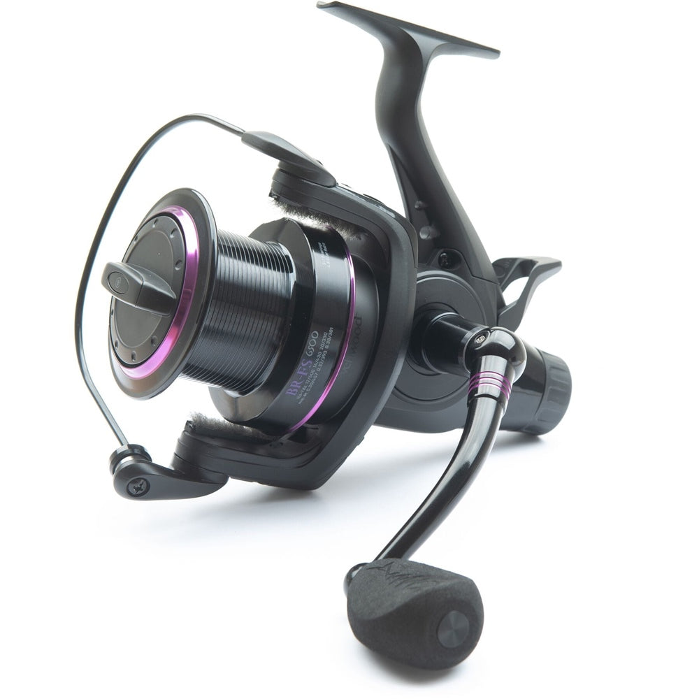 Fishing reel on a white background