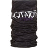 Black neck gaiter with 'Agitator' branding on a white background
