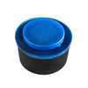 Zebco Trophy Bait Tub in 0.5 and 1 litre models black base blue perforated lid