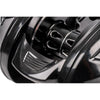 Zebco Demonic All-Black 150 Baitcast Reel Close-Up View
