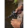 Zebco Demonic All-Black 150 Baitcast Reel in Angler's Hands
