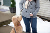 Zippo 6-Hour Handwarmer Pearl in woman's hand while she is walking dog in snow