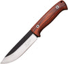Elk Ridge Fixed Blade Drop Point Hunting Knife - 10.5" Wooden Handle