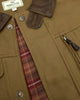 Hoggs of Fife Stewarton Canvas Coat Collar & Check Lining View