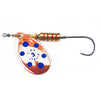llba Tondo Decorated Trout Spinner Single Hook | Copper/Blue Dots