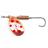 llba Tondo Decorated Trout Spinner Single Hook | Copper/Red Dots
