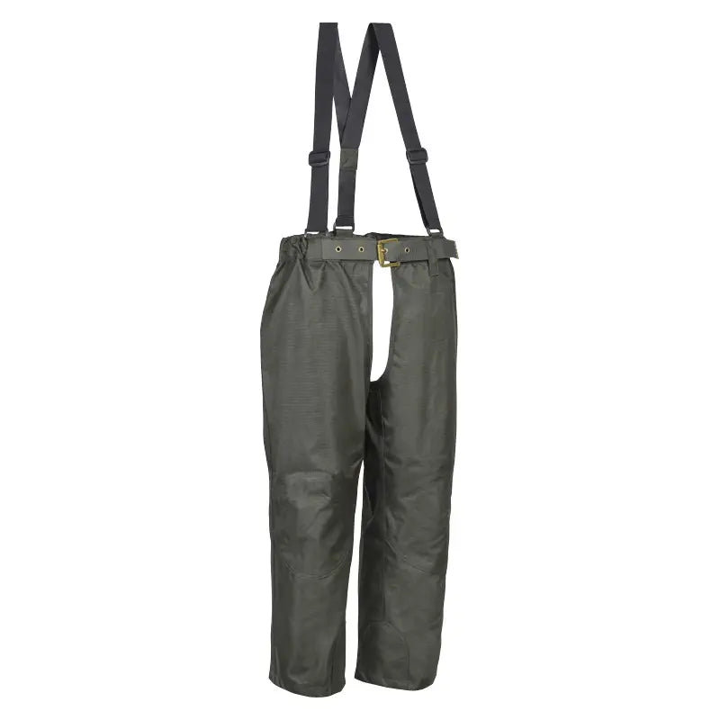 Percussion Predator Chaps with braces front view