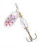 Mapso Vlason Vibrating Trout/Pike Lure - Silver Red Dots - OpenSeason.ie Irish Online Fishing Tackle Shop