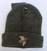 Beechfield Hunting Beanie Cap with Embroidered Woodcock Motif Olive Marl