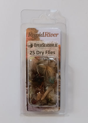 Open Season Rapid River Dry Trout Flies 25 Pack


