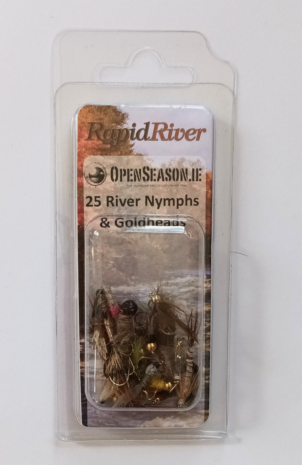 Open Season Rapid River Trout Nymphs & Goldheads 25 Pack