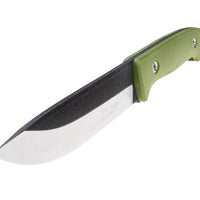 Elk Ridge Fixed Blade Drop Point Hunting Knife - 10.5" - Green Handle - OpenSeason.ie