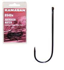 Kamasan B940 Carbon Aberdeen Sea Fishing Hooks – All Sizes, Made In Japan