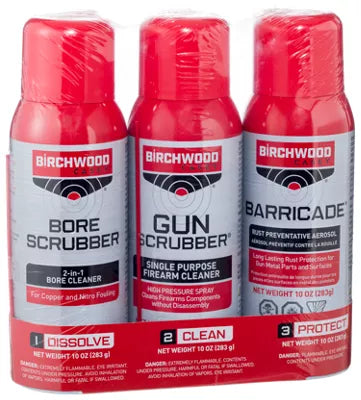 Birchwood Casey 1-2-3 Dissolve/Clean/Protect Gun Cleaning Set | OpenSeason.ie Irish Outdoor Shop Nenagh