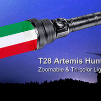 Brinyte T28 Artemis Tri-Colour Hunting Torch (Hand-Held/Scope Mounted) | OpenSeason.ie Irish Hunting Shop