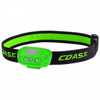Coast FL14 LED Battery Operated Head Lamp (Green) - Camping Walking Hunting Fishing OpenSeason