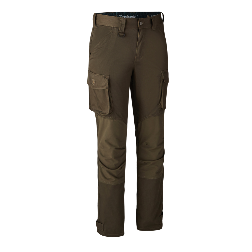 Deerhunter Rogaland Stretch Water-Resistant Trousers Front View - Fallen Leaf - Hunting, Stalking, Farming & Outdoors