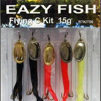 Dennett Eazy Fish 15g Flying C Lure (5 Pack) | Salmon & Trout Lures at OpenSeason.ie