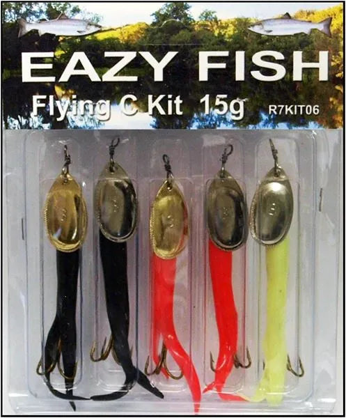 Dennett Eazy Fish 15g Flying C Lure (5 Pack)