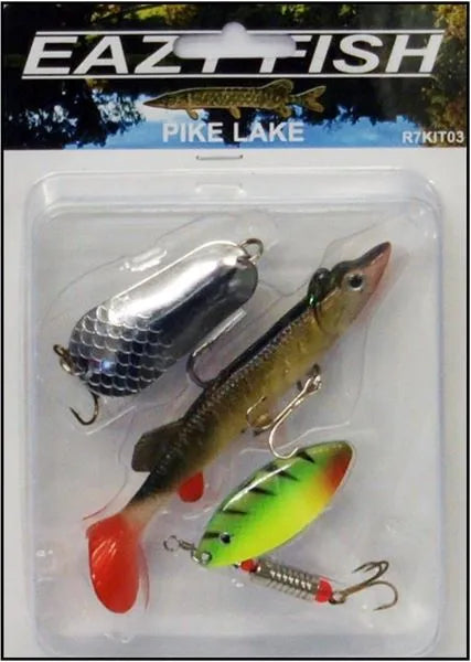 Dennett Eazy Fish Pike Lake Lure (3 Pack), Pike Lures at