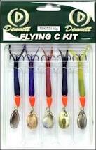 Dennett Flying C Lure 5-Pack Kit - 10g, 15g & 20g - Buy Salmon and Trout Lures Online at OpenSeason.ie