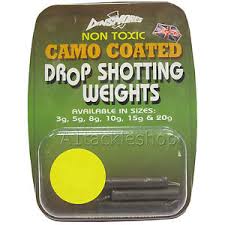 Lure Fishing Drop-Shot Weight - Dinsmore Camo Coated Non-Toxic