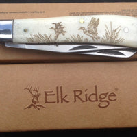 Elk Ridge Folding Two-Blade Trapper Knife