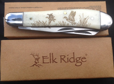 Elk Ridge Folding Two-Blade Trapper Knife
