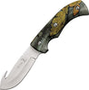 Elk Ridge Fixed Blade Hunting Knife with Guthook - 8.75" - Forest Camo