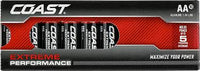  ﻿Coast Extreme Performance AA Batteries  10 Pack