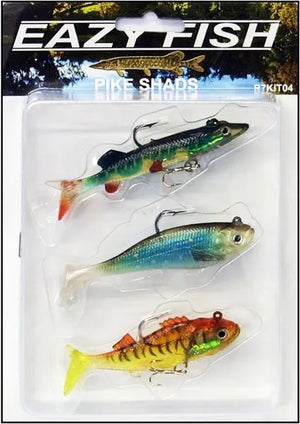 Dennett Eazy Fish Pike Shad Lure (3 Pack)