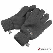 Eiger Grey Knit Gloves with 3M Thinsulate Lining