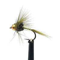 OpenSeason.ie Gold Head Olive Dun Nymph Trout Fly | Irish Fishing Tackle Shop