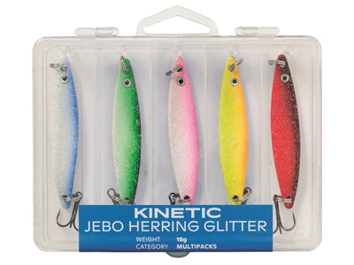 Kinetic Jebo Herring Glitter Lure - 5 Pack - OpenSeason.ie - Irish Fishing Tackle & Outdoor Shop, Nenagh, Co. Tipperary