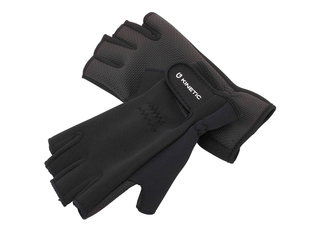 Buy Kinetic Neoprene Half-Finger Gloves - Fishing, Shooting