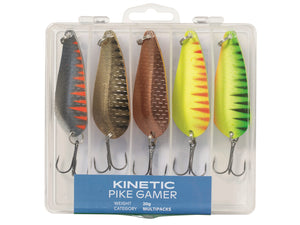 Kinetic Pike Gamer Spoons - 5 Pack - Ideal for Pike, Perch & Salmon - OpenSeason.ie Irish Online Fishing Tackle Shop
