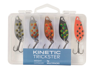 Kinetic Trickster Trout/Perch/Pike Lure - 5 Pack - OpenSeason.ie - Irish family-run online fishing tackle & outdoor shop, Nenagh, Co. Tipperary