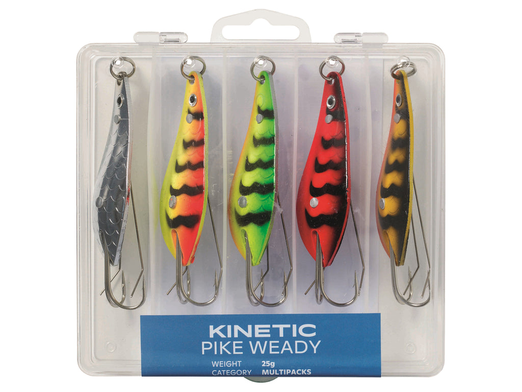 Kinetic Pike X-Treme Spoons - 5 Pack - Pike Fishing Tackle at