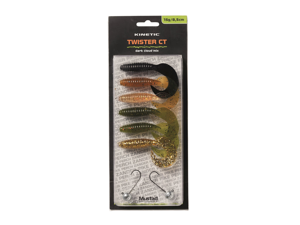 Kinetic Twister CT Soft Lure Multipack, Perch Fishing Lures at