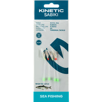 Kinetic Sabiki Royal Sea Rig #4 - Red/Glow - Sea Fishing Tackle at OpenSeason.ie - Irish Online Tackle Shop