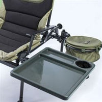 Korum S23 Deluxe Accessory Chair with Side Tray attached (sold separately)