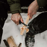 Marttiini Timberjack Wood Whittling Knife with Leather Sheath