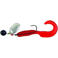 Mepps Aglia Spinflex Spinning Lure - Size 2 Silver Blade/Red Body