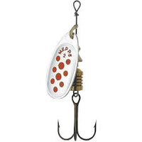 Mepps Comet Spinning Lure Silver Red Dots