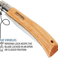 Knives & Tools - Opinel No 12 Folding Saw with Virobloc Blade Locking System