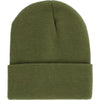 Plain Green Knit Cuffed Beanie Hat - Online Outdoor Shop - OpenSeason.ie