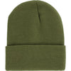 Olive Green Knit Cuffed Beanie Hat - Online Outdoor Shop - OpenSeason.ie