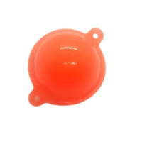 Leeda 4cm Bubble Fishing Float 5 Pack- Clear/Orange